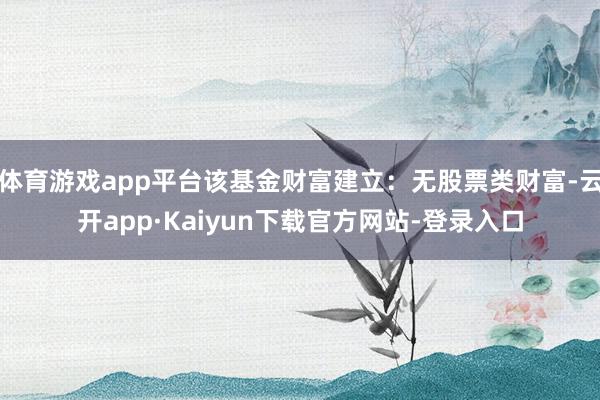 体育游戏app平台该基金财富建立：无股票类财富-云开app·Kaiyun下载官方网站-登录入口